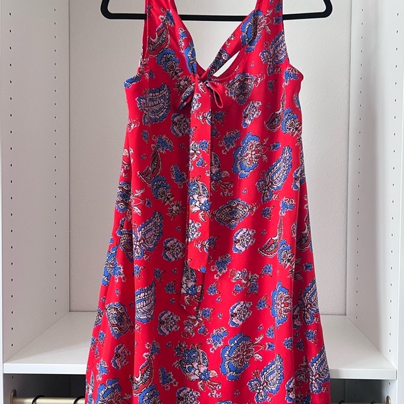 Paraphrase Elegant Red Paisley Mini Dress - Picture 2 of 3